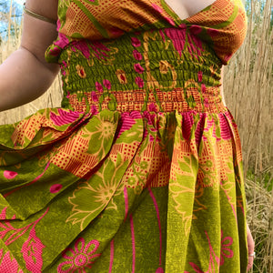 70's Inspired Paisley Maxi Dress