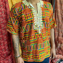 Load image into Gallery viewer, Kente Print African-Style Shirt
