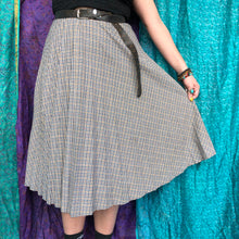Load image into Gallery viewer, Tattersall Check Pleat Midi Skirt
