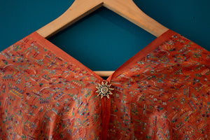 Silk Kimono Dress with Obi Belt