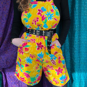 Amazing 80's Colourful Dungarees