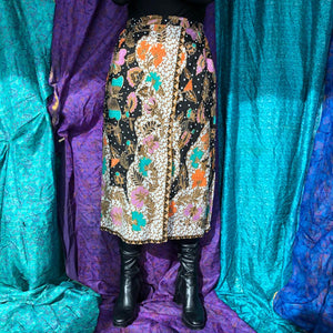 Batik Inspired Culotte Layered Trousers