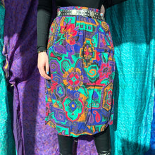 Load image into Gallery viewer, Bright 80&#39;s Printed Skirt
