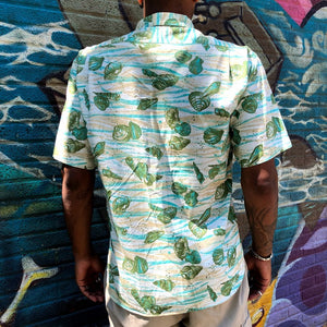 Shell Print Beach Shirt