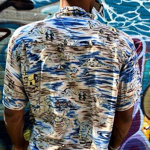 Ocean Shore Print Shirt