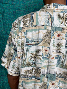 Hawaiian Lighthouse Printed Shirt