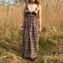 Load image into Gallery viewer, Deep Purple Paisley Maxi Dress
