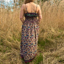 Load image into Gallery viewer, Deep Purple Paisley Maxi Dress
