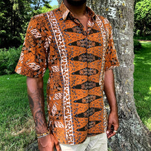 Load image into Gallery viewer, Orange Batik Style Shirt
