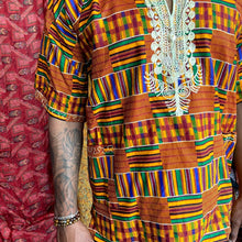 Load image into Gallery viewer, Kente Print African-Style Shirt
