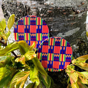 African Inspired Wooden Earrings