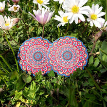 Load image into Gallery viewer, Mandala Inspired Wooden Earrings
