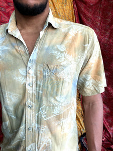 Tie Dye Hawaii Print Shirt