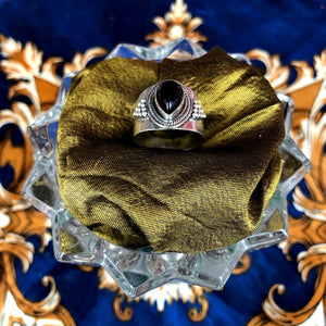 Dark Amethyst Gemstone Ring