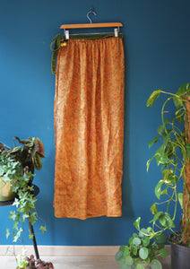 Silk Wrap Maxi Skirt