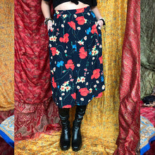 Load image into Gallery viewer, Bright Floral Button Up Skirt
