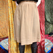 Load image into Gallery viewer, Beige Button Up Wrap Skirt
