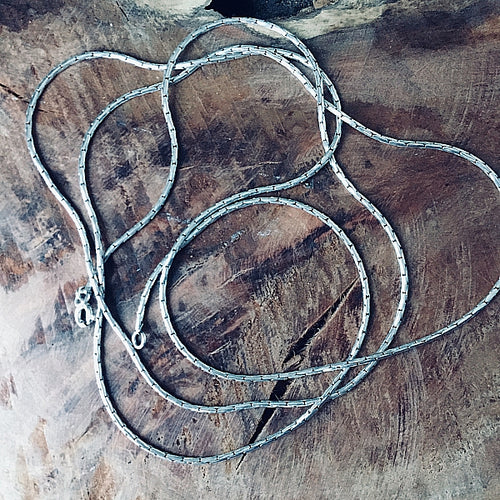 Sterling silver necklace 38 cm