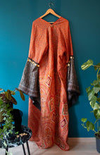 Load image into Gallery viewer, Silk Kimono Dress with Obi Belt
