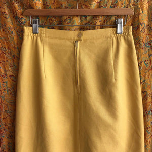 Bright Yellow Pencil Skirt