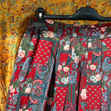 Load image into Gallery viewer, Paisley Floral Print Pleat Full Skirt
