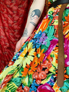 Eye-Catching Bright Floral Maxi Dress
