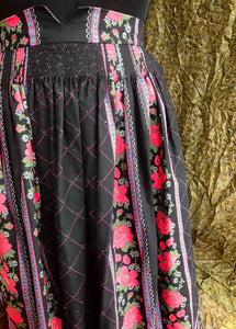 Beautiful 70's Floral Maxi Skirt