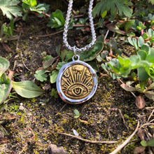 Load image into Gallery viewer, Eye and Zodiac Pattern Pendant Necklace
