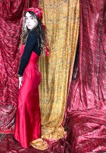 Load image into Gallery viewer, Halterneck 80&#39;s Flared Hem Prom Dress
