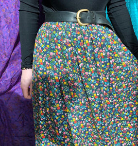 Beautiful Floral 70's Maxi Skirt