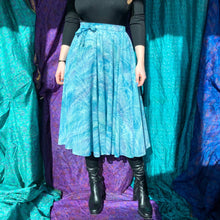 Load image into Gallery viewer, Full Blue Floating Midi Skirt
