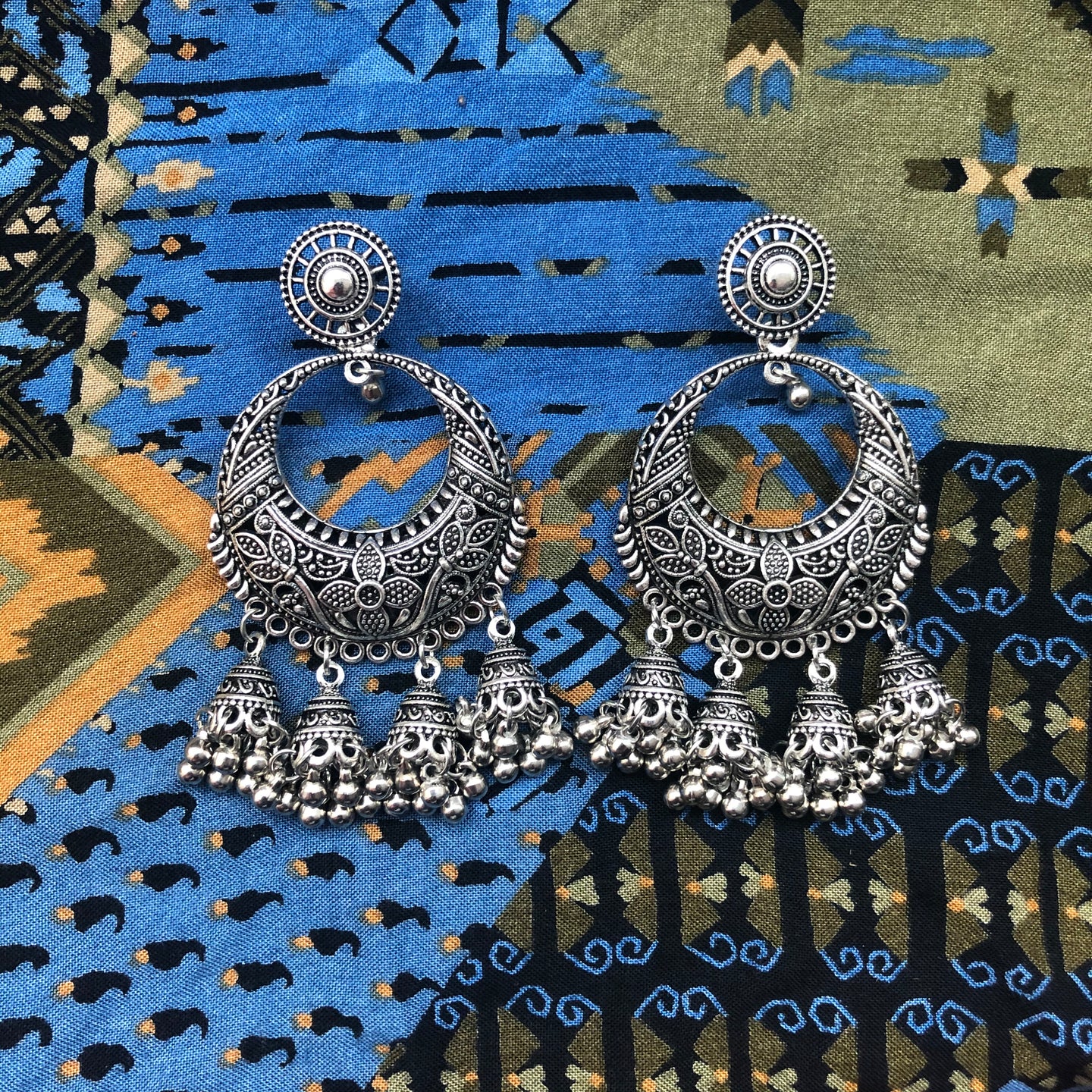 Indian Jhumka Inspired Drop Earrings