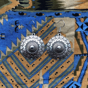 Tibetan Inspired Pendant Earrings