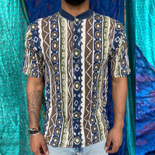 Load image into Gallery viewer, Mandarin Collar Patterned Shirt
